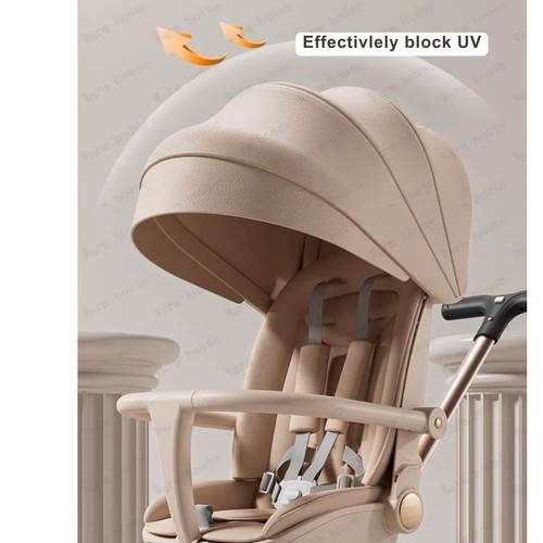 High view Lightweight Baby Children Stroller Music Rotatable Foldable Travel - Picture 17 of 28
