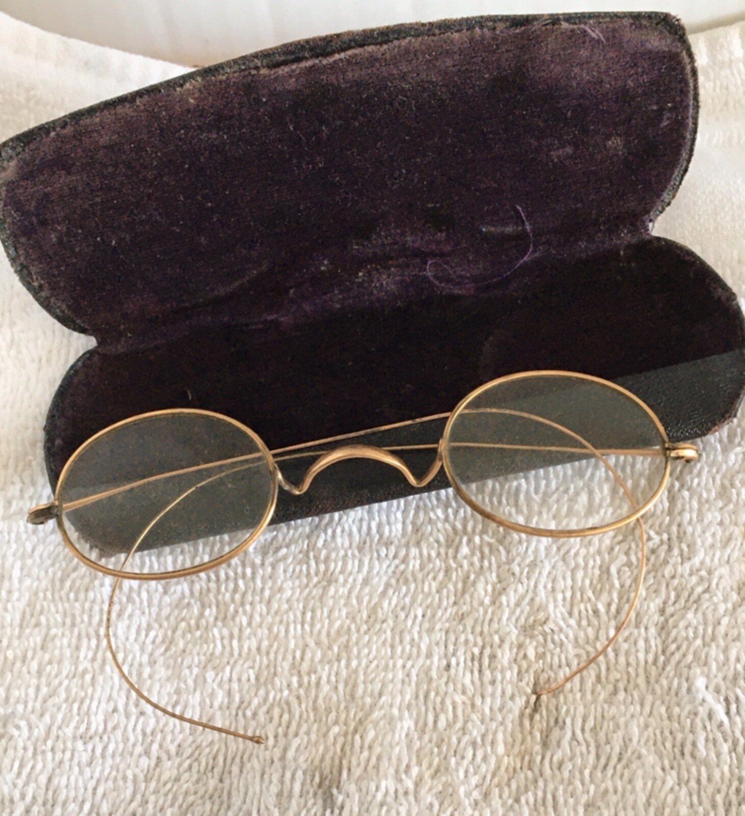 Antique 1800’s Reading Round Eye Glasses Spectacles w… Gem