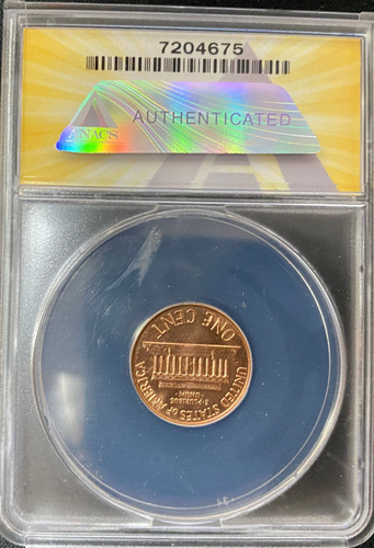 1960-D/D 1c Large Date DDO, ANACS, MS 65 RD (Greysheet=$195, last sell=$288) - Picture 3 of 3