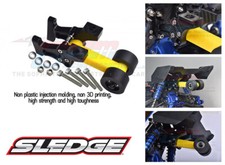 GPM SPECIAL REAR WING MOUNT W/ WHEELIE Bar 9518 FOR RC 1/6 TRAXXAS SLEDGE 95076