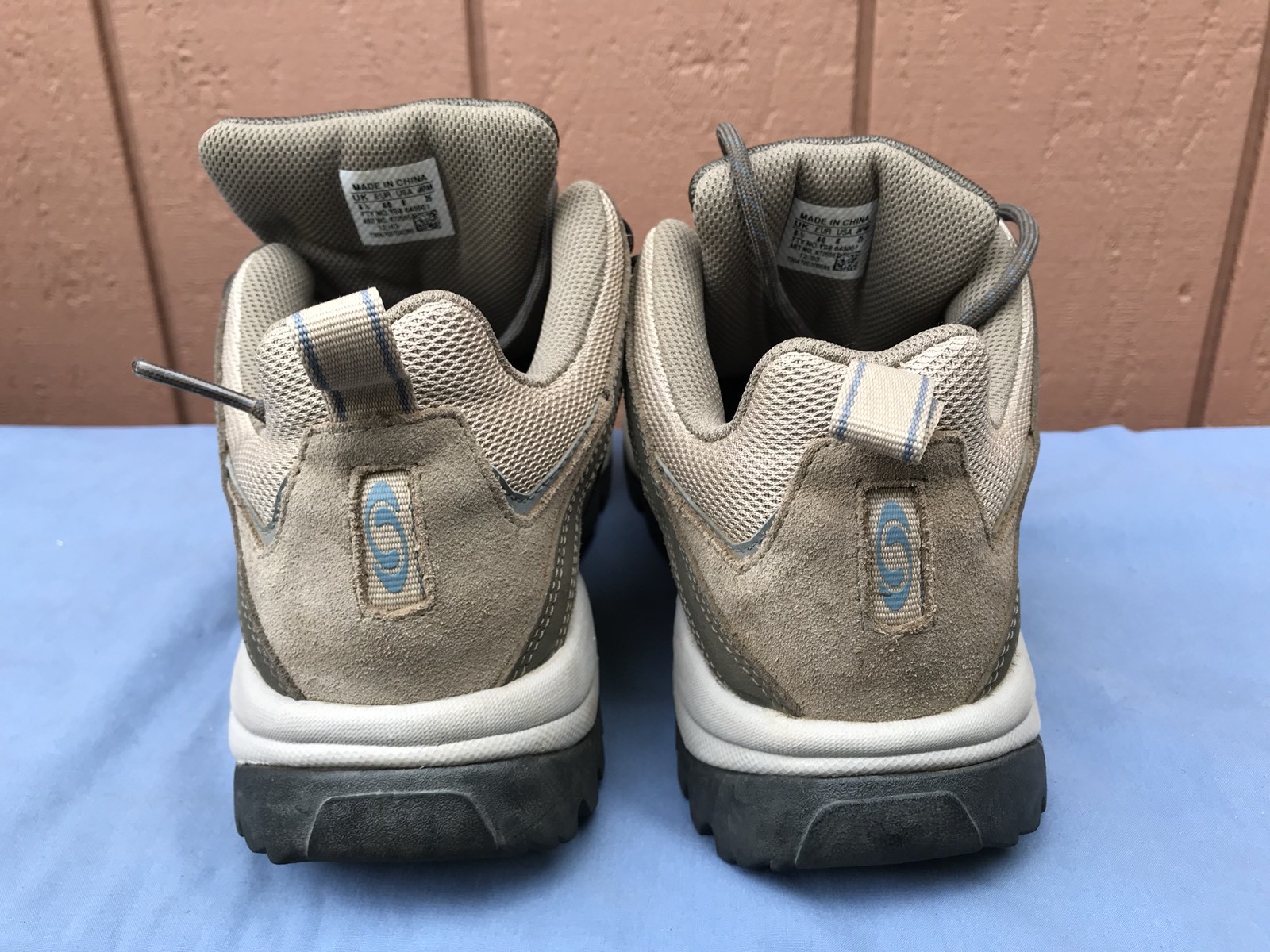 Stivali da trekking Salomon Solaris bassi da donna US 8 EUR 40 in pelle marrone usati in ottime condizioni A4