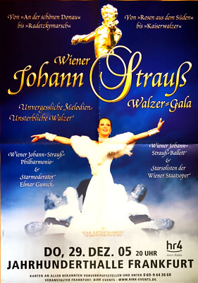 JOHANN STRAUSS 2005 FRANKFURT - orig. Concert Poster - Plakat - A1 - F/U 1434