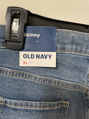 Old Navy Girls XL (14/16) Light Wash Skinny Built-In Tough Pull-On Jeans NWT - Picture 5 of 8