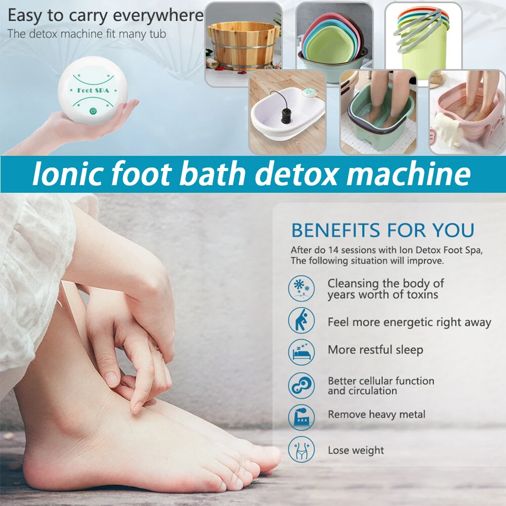 Home Ionic Detox Foot Basin Bath Spa Cleanse Machine Relax Refresh Body Gift