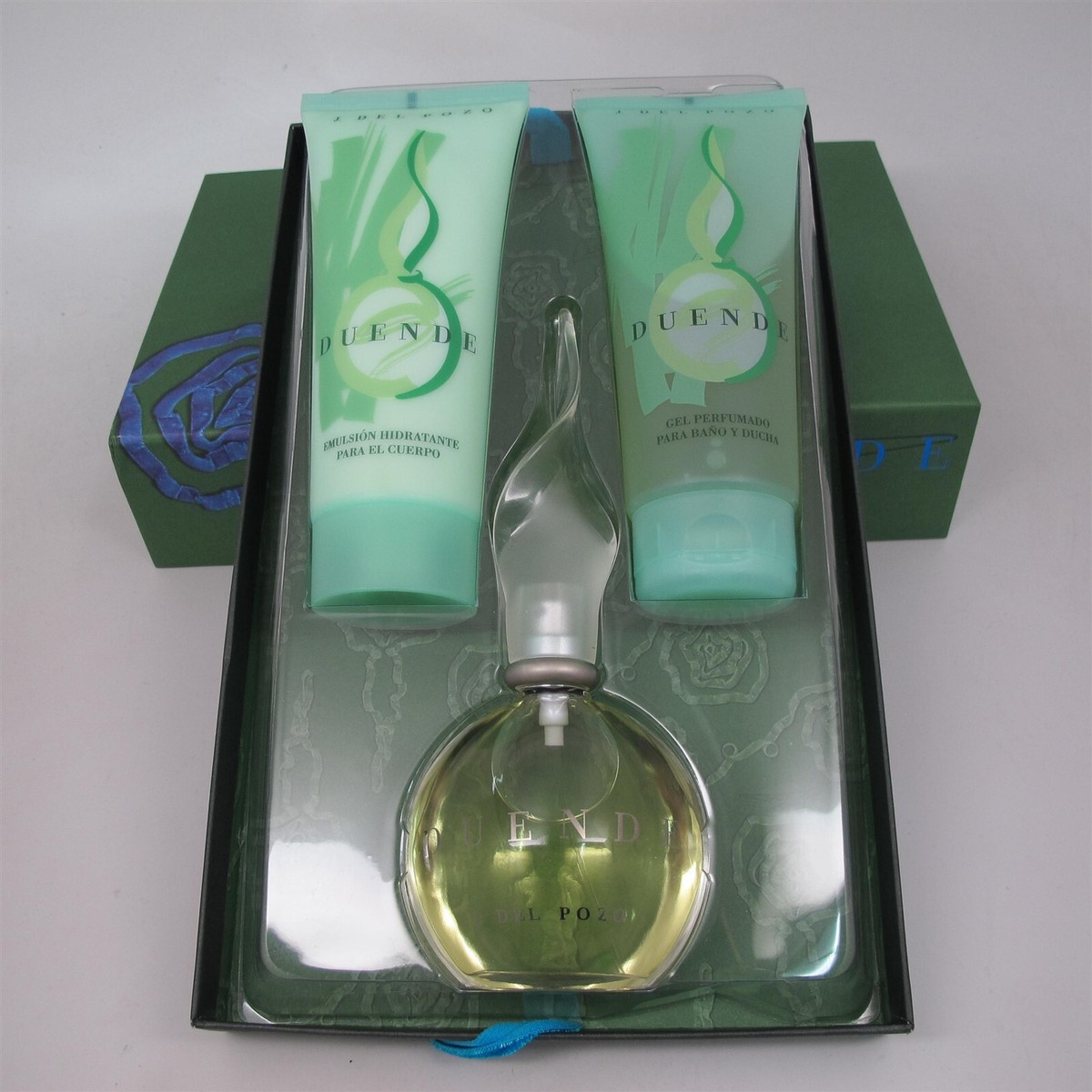 DUENDE by J. Del Pozo 3 Pcs Set: 3.4 oz EDT Spray, 6.8 oz Lotion