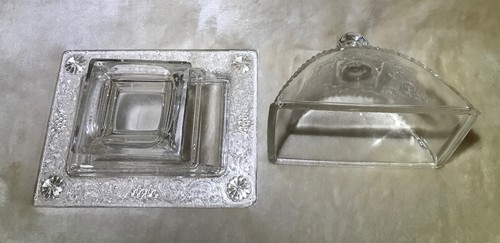 Antique EAPG Riverside Glass Works Jersey Lily Covered Compote & Creamer ca.1883 - Picture 5 of 12