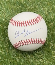 Matt Mervis Miami Marlins Signed Baseball Autographed Chicago Cubs Auto “Mash”