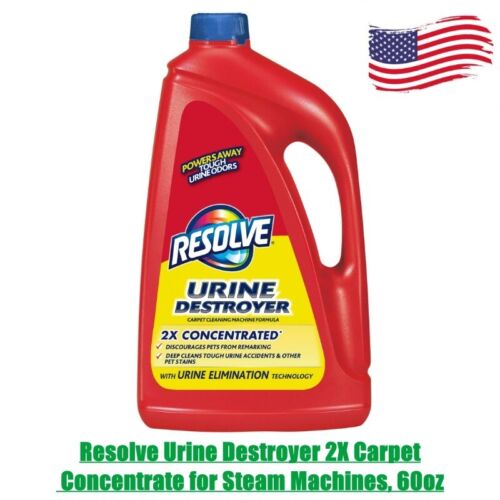 Resolve Urine Destroyer 2X Carpet Concentrate for Steam Machines, 60oz