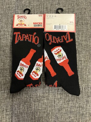 New - Tapatio (Hot Sauce) Novelty Crew Socks - 1 PAIR