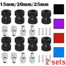8Pcs15/20/25mm Extension Offset Wheel Hub Hex Drive Adaptor For 1/10 RC Crawler