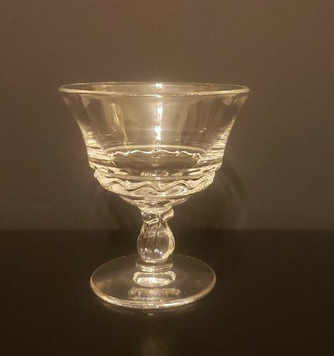 Sherbet vintage vetro Fostoria linea secolo cristallo piedi bassi n. 2630 - Foto 3 di 7
