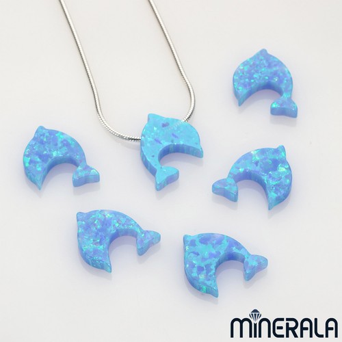 Sky Blue Synthetic Lab-Created Opal Round Beads - 2mm To 16mm - Full Drilled For Jewelry Making 7 thumbnail image