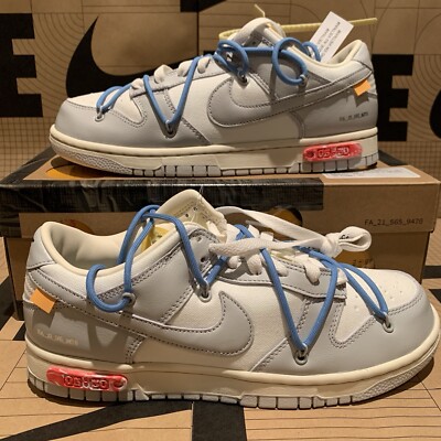 Nike Off-White x Dunk Low Lot 05 of 50 Brand New Size 8 Men s DM1602-113