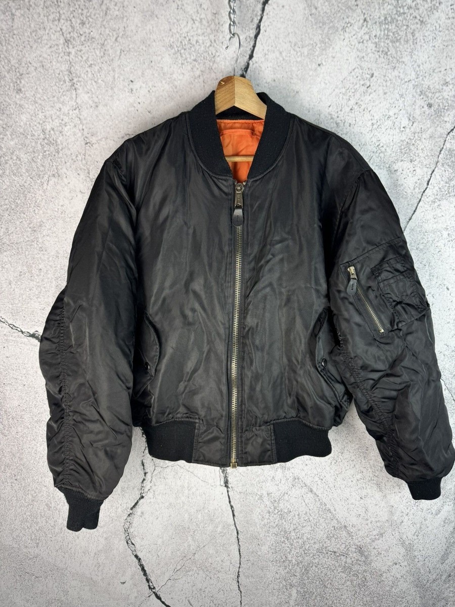 Vintage Ma-1 Bomber Jacket Oversized Baggy Cropped Y2k | eBay
