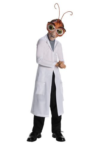 Disfraz de Dr. Cucaracha Monstruos vs Alienígenas Científico Disfraz de Halloween para Niño