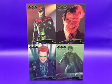 1995 Fleer Ultra Batman Forever 4 Card Promo Panel - Batman, Riddler, Two-Face