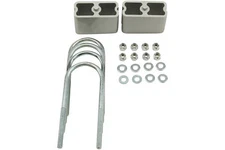 Belltech 3" Lowering Block Kit, U-Bolts & Hardware (W/2 Degree Taper)
