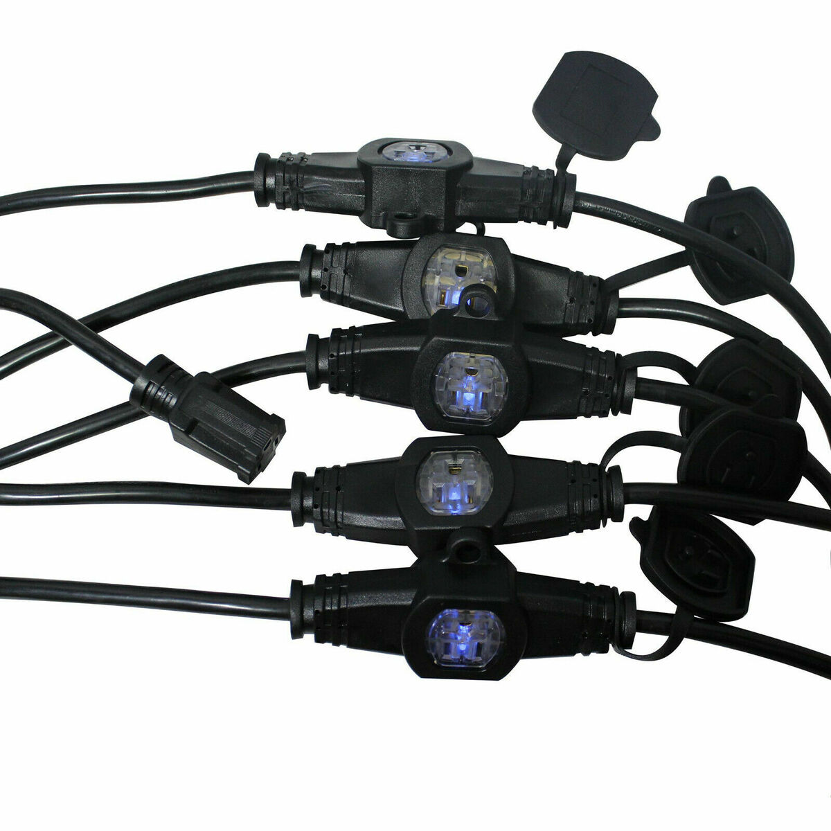 ProX 32 ft lighting Stage Power Multi-Outlet Stringer AC 3Prong Outlets 14  AWG