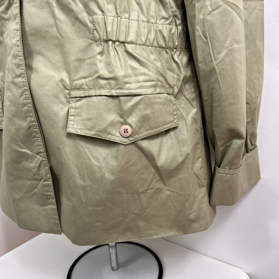 Vintage Mulberry Street Button Down Jacket Women's Medium Green Long Sleeve VTG - Image 4 of 4