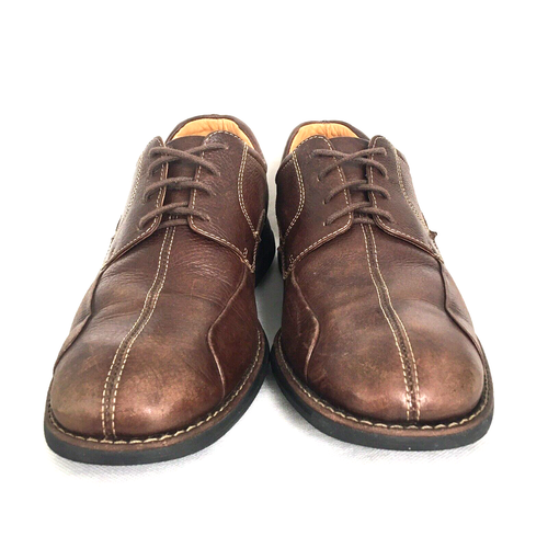Johnston & Murphy Mens Size 9 Brown Leather Sheepskin Casual Lace Up Shoes - Picture 5 of 10