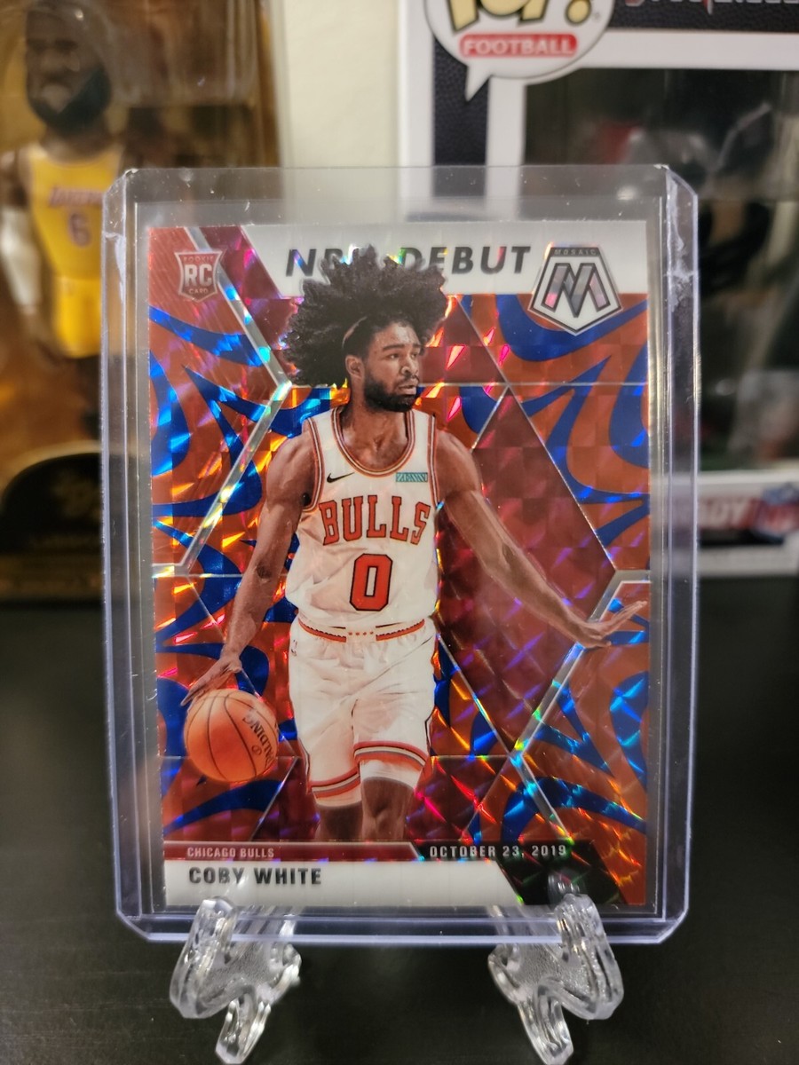 2019-20 MOSAIC NBA DEBUT COBY WHITE RED BLUE REACTIVE PRIZM