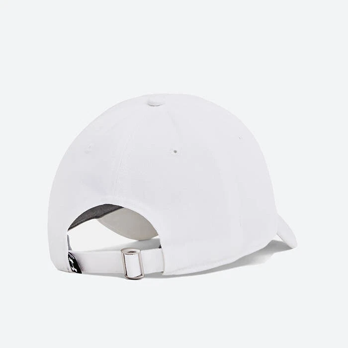 Mens Under Armour Logo Cap 1361539 100 White Black One Size