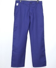New 1960s Blue Indigo Cotton Twill Work Chore Pants LE COQ W35 Made in France