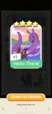 Hello There Set 15! Monopoly Go Sticker RARE 4 ⭐️  ⚡️FAST Delivery