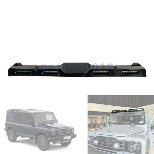 Roof Light for INEOS Grenadier 2024 2025 Glossy Black Top Lamp Four Light Bars
