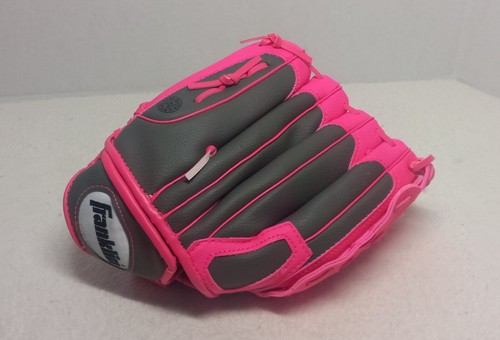 Franklin Girl's Pink and Gray Baseball Right-Handed Glove 10.5 RTP 22700 Youth - Picture 8 of 24
