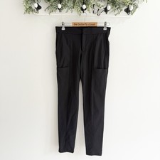 Athleta Women's Black Nylon Wander Stash Skinny Leg Pants Size 4 W522
