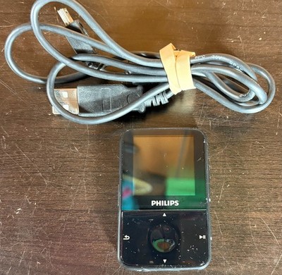 Philips GoGear Vibe 4 GB MP3 Player Black SA1VBE04K/17 - Tested Working