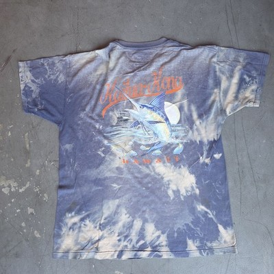 Kailua Kona Marlin fish Surf Aesthetic Tee Shirt Preowned Size L