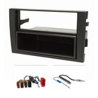 Radioblende Set passend für Audi A4 B6 8E Symphony Aktivsystem ISO Adapter Kabel