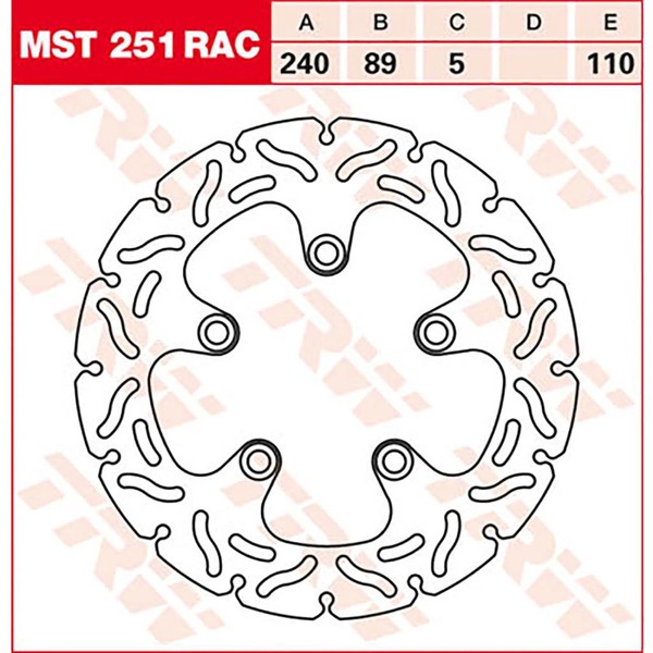 Trw Bremsscheibe (FüR: Suzuki GSX-R 750 GR77B 89 Hinten )-image