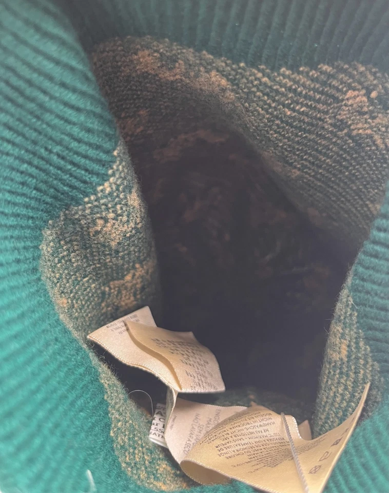 Gorro de lana Gucci verde/beige con monograma estampado de rayas talla S Foto 3 de 4