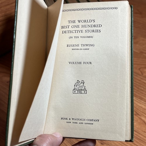 Kleine Bücher Die besten 100 Detektivgeschichten der Welt 1929 10 Bände Set Grün Gold - Bild 10 von 16