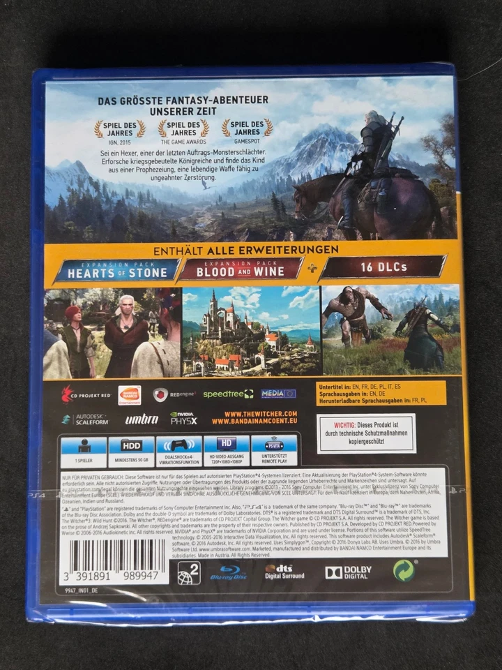 PS4 The Witcher 3 Wild Hunt Game of The Year Edition - Bild 2 von 2