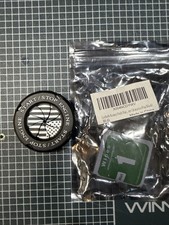 Car Push Start Button Cover,Metal Spin Ignition Protective American Flag Black