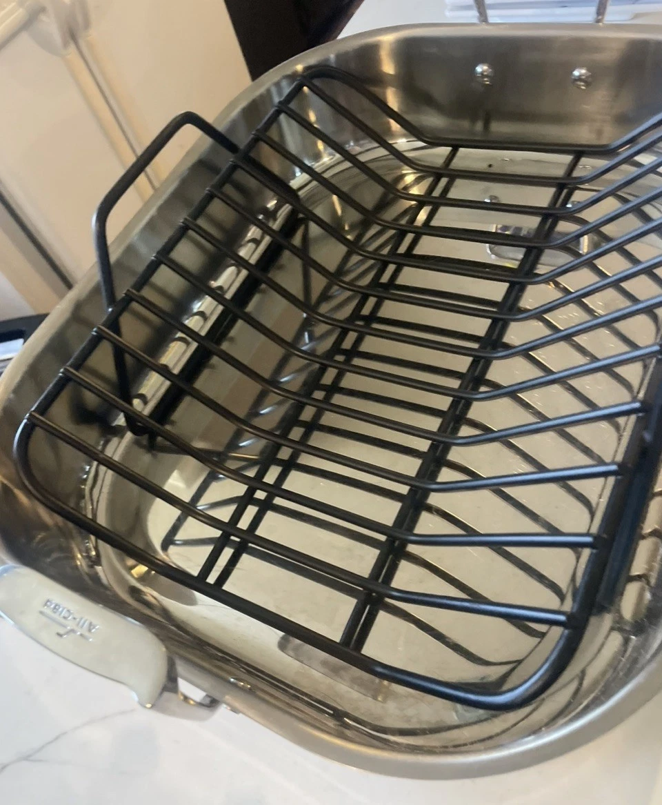 All-Clad Stainless-Steel Roasting Pan with Rack