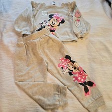Disney Jr. Minnie Mouse Girls 4T Fleece Sweatshirt  Pants Outfit Set T8/29 