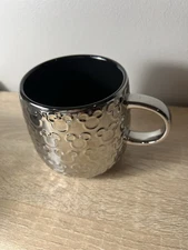 Disney Parks Mickey Mouse Raised Icon - Platinum Silver Coffee Mug | Exclusive