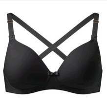 Bravado Designs Size 36DDD Buttercup Black Nursing Bra Super Soft Foam Cups GP 