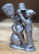 Michael Ricker RB Pewter- 1983 Danny - Boy & Snowman - Christmas Figure