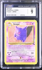 CGC 9 MINT Gengar 20/62 Fossil Non Holo Pokemon Card