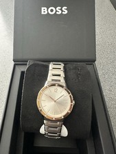 Image of HUGO BOSS BREATH WOMEN'S WATCH 1502646 34MM SILVER DIAL STAINLESS STEEL BRACELET