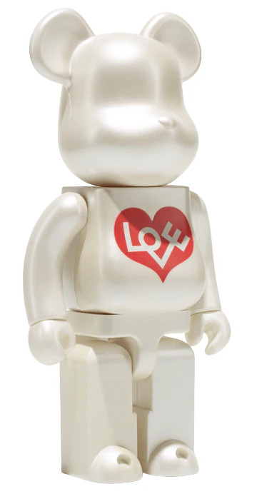 BE@RBRICK超合金アレキサンダージラルドLove is BIANCO ! Bearbrick Alexander Girard x Stitch Love Heart 400% White | eBay