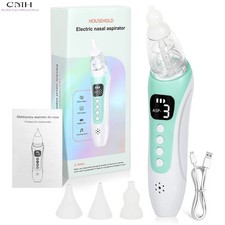 Household Rechargeable Baby Electric Nasal Cleaner Food Grade Silicone Soothing