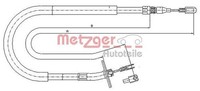 Metzger Seilzug, Feststellbremse Hinten, Rechts U.A. FüR MERCEDES-BENZ, Vw