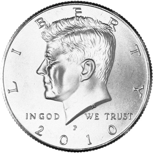 2010 P Kennedy Half Dollar Uncirculated from Mint Set